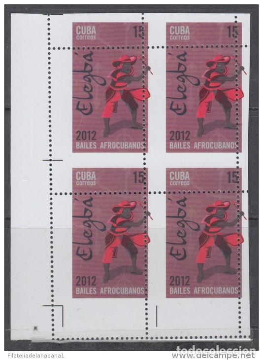 Sellos: 2012.216 CUBA MNH PROOF ERROR BLOCK. PERFORATION ERROR. BAILES. DANCE. - Foto 1