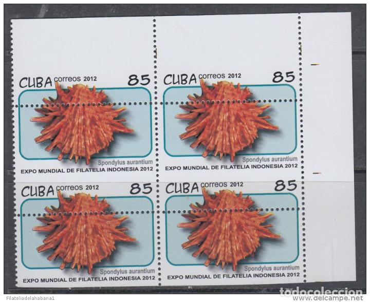 Sellos: 2012.212 CUBA MNH PROOF ERROR BLOCK. PERFORATION ERROR. INDONESIA. SNAILS - Foto 2