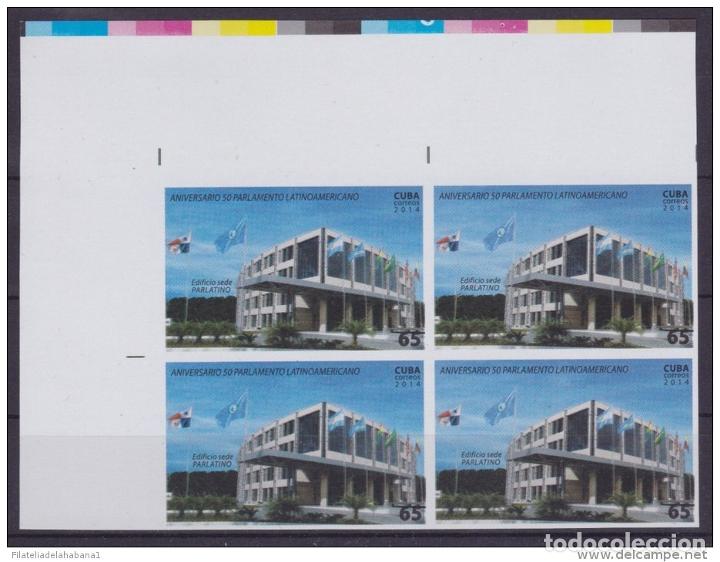 Briefmarken: 2014.309 CUBA 2014 MNH PROOF IMPERFORATED BLOCK 4 50 ANIV. PARLATINO PANAMA.