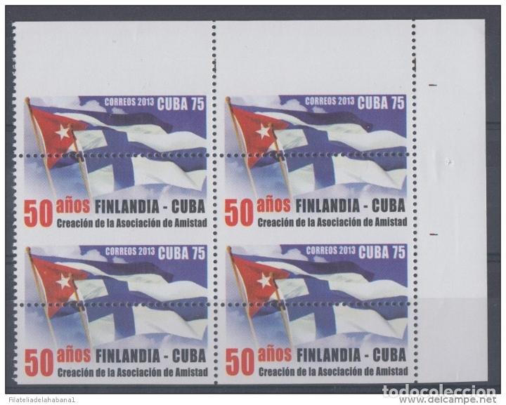 Sellos: 2013.305 CUBA MNH PROOF ERROR BLOCK. PERFORATION ERROR. FINLANDIA. FLAGS. - Foto 2