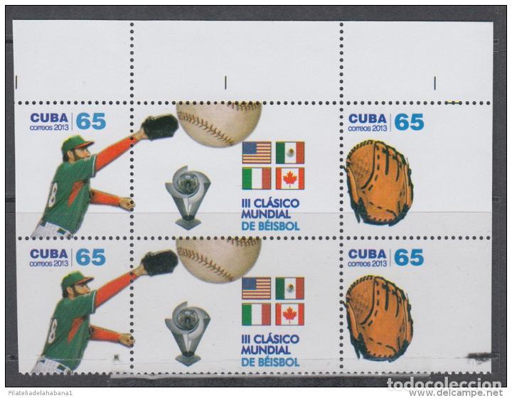 Sellos: 2013.303 CUBA MNH PROOF ERROR BLOCK. PERFORATION ERROR. BASEBALL. BEISBOL - Foto 2