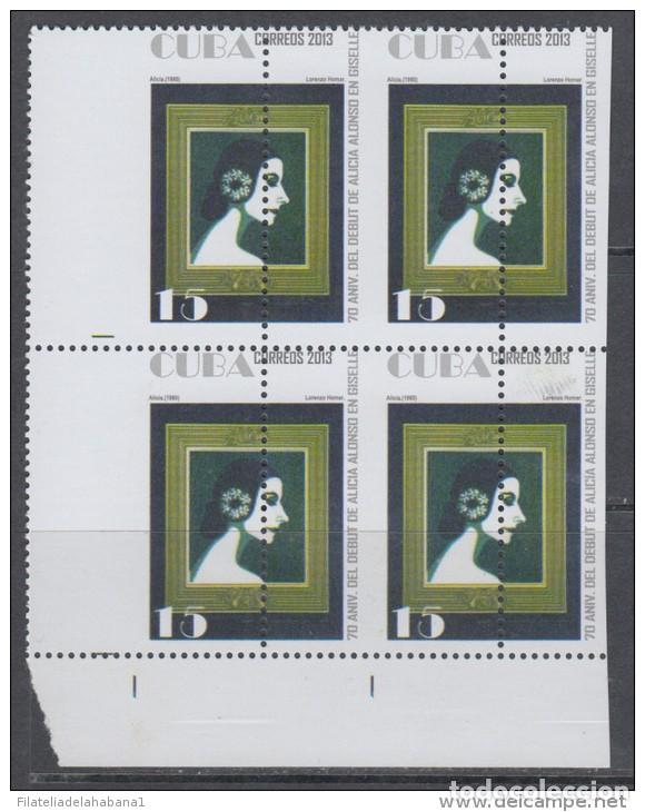 Sellos: 2013.318 CUBA MNH PROOF ERROR BLOCK PERFORATION ERROR BALLET ALONSO. - Foto 1