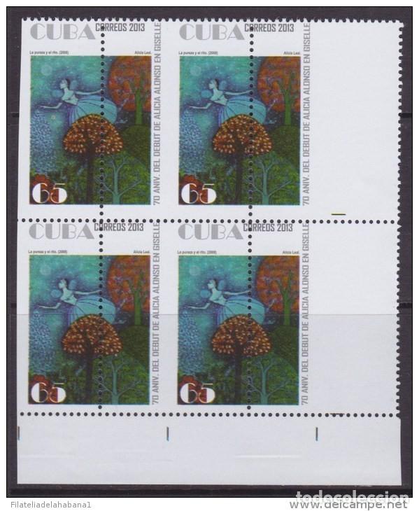 Sellos: 2013.314 CUBA MNH PROOF ERROR BLOCK PERFORATION ERROR BALLET ALONSO. - Foto 1