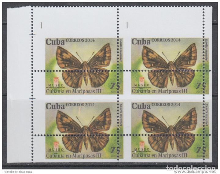 Sellos: 2014.220 CUBA PROOF ERROR BLOCK. PERFORATION ERROR BUTTERFLIES MARIPOSAS - Foto 1