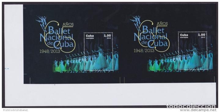 Sellos: 2013.378 CUBA MNH PROOF ERROR BLOCK IMPERF ERROR MNH PROOF BALLET DANCE HF - Foto 1