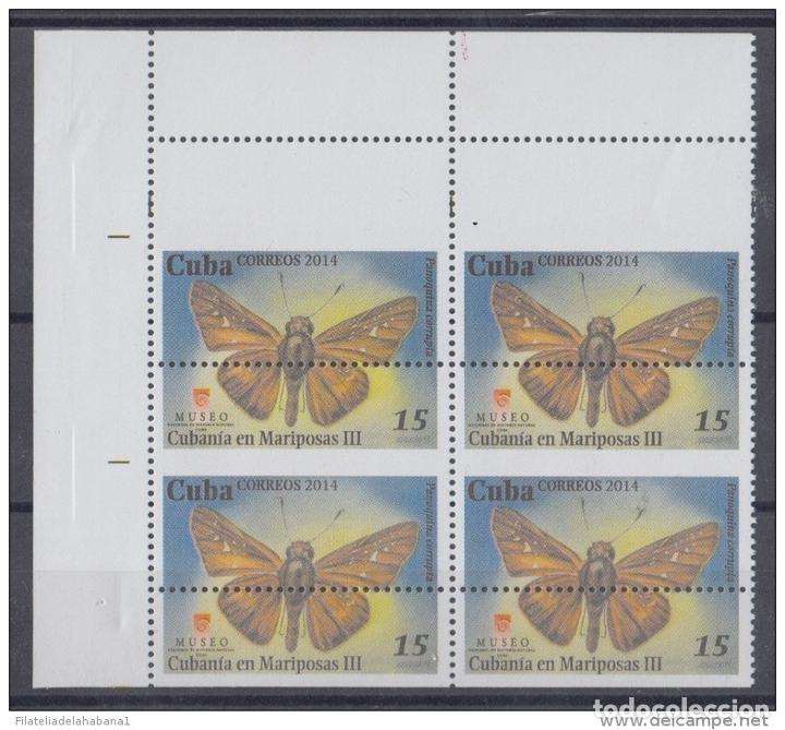 Sellos: 2014.224 CUBA  PROOF ERROR BLOCK. PERFORATION ERROR BUTTERFLIES MARIPOSAS - Foto 2