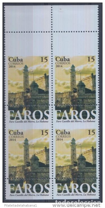 Sellos: 2014.243 CUBA PROOF ERROR BLOCK. PERFORATION ERROR MNH PROOF IMPERF FAROS HEADLIGHTS - Foto 2