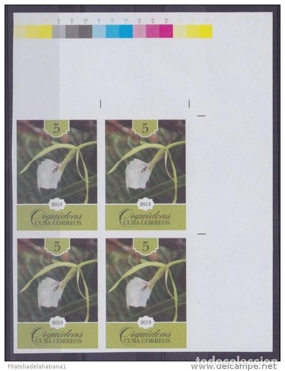 Sellos: 2013.386 CUBA 2013 PROOF ERROR MNH FLOWER ORCHIDS. - Foto 2