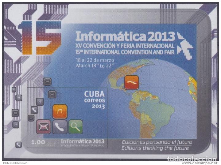 Sellos: 2013.221 CUBA MNH 2013. INFORMATICA COMPUTERS SHEET. - Foto 1