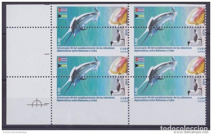 Timbres: 2014.285 CUBA 2014 MNH PERFORATED ERROR RELATIONSHIP BAHAMAS PEZ AGUJA MARLIN