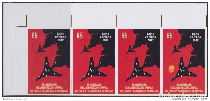 Briefmarken: 2012.315 CUBA 2012 MNH IMPERFORATED PROOF NOT ISSUE 55 ANIV ATTACK CIENFUEGOS. ONLY 100. BLOCK 4.