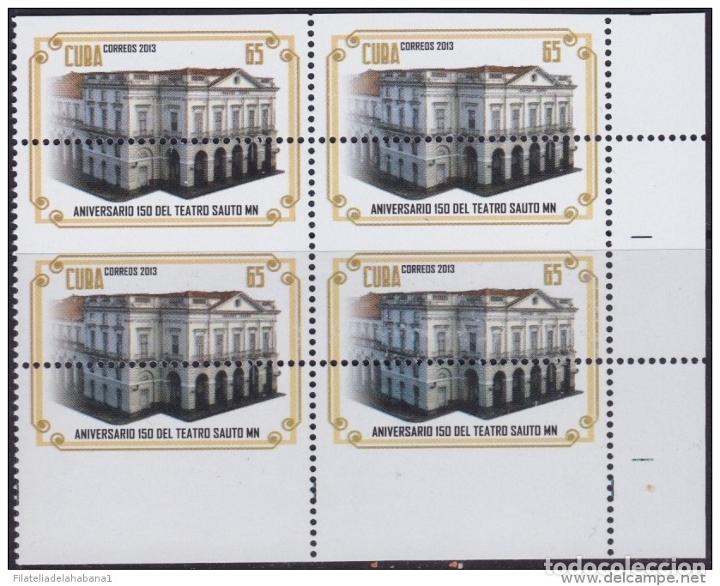 Briefmarken: 2013.467 CUBA 2013 MNH PERFORATION ERROR ANIV 150 DEL TEATRO SAUTO MATANZAS. BLOCK 4.