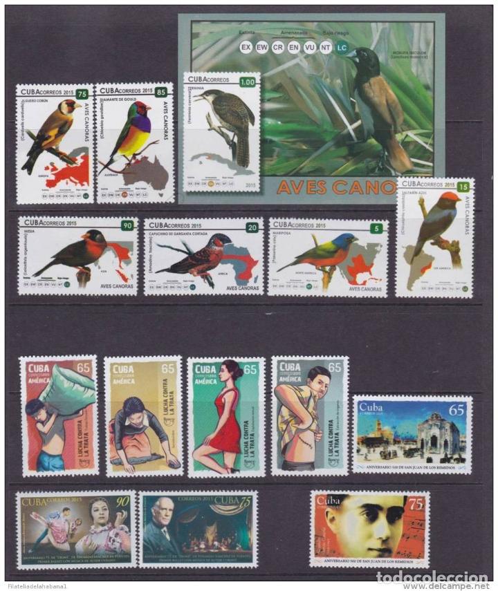 Sellos: 2015 A&Ntilde;O COMPLETO. COMPLETE YEAR 2015 MNH - Foto 4