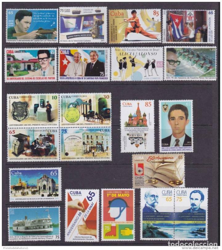 Sellos: 2015 A&Ntilde;O COMPLETO. COMPLETE YEAR 2015 MNH - Foto 6