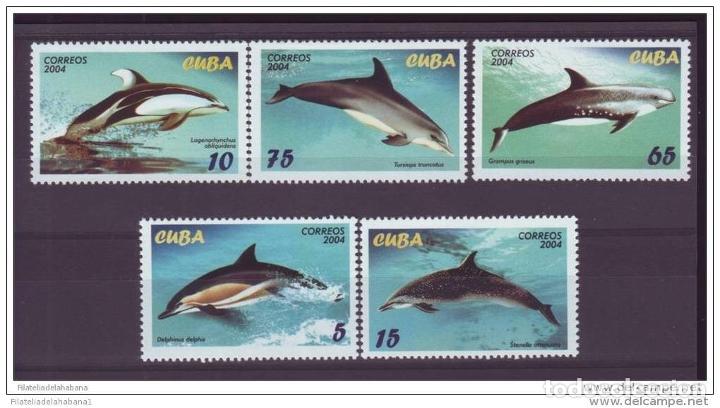 Sellos: 2004.140 CUBA 2004 DOLPHINS FISH DELFINES COMPLETE SET MNH - Foto 1