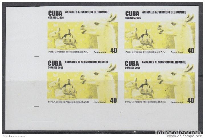 Sellos: 2006.309 CUBA MNH PROOF ERROR BLOCK. ERROR COLOR. LLAMA. FLAME. - Foto 2