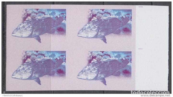 Sellos: 2007.300 CUBA MNH PROOF ERROR BLOCK. ERROR COLOR. PECES. FISHS. - Foto 1