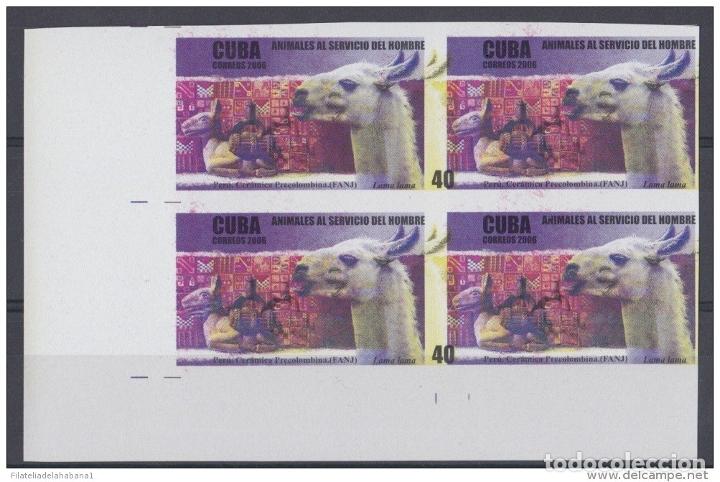 Sellos: 2006.310 CUBA MNH PROOF ERROR BLOCK. ERROR COLOR. LLAMA. FLAME. - Foto 1