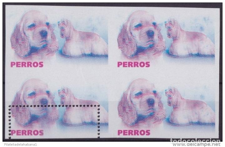 Sellos: 2006.347 CUBA MNH PROOF ERROR BLOCK IMPERF. PERROS DOG. - Foto 1