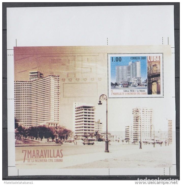 Sellos: 2007.318 CUBA MNH PROOF ERROR BLOCK. ARCHITECTURE. - Foto 1