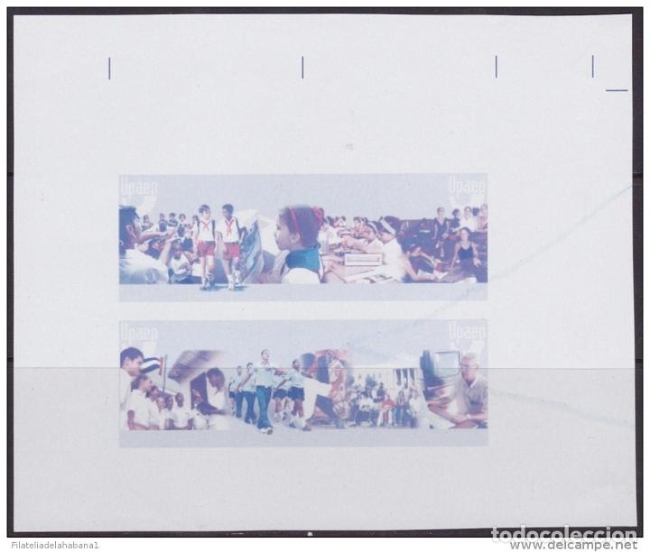 Sellos: 2007.370 CUBA MNH PROOF ERROR BLOCK IMPERF ERROR USED UPAEP HF. - Foto 1