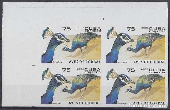 Timbres: 2006.512 CUBA 2006 MNH IMPERFORATED PROOF 75c AVES DE CORRAL, PAVO REAL.