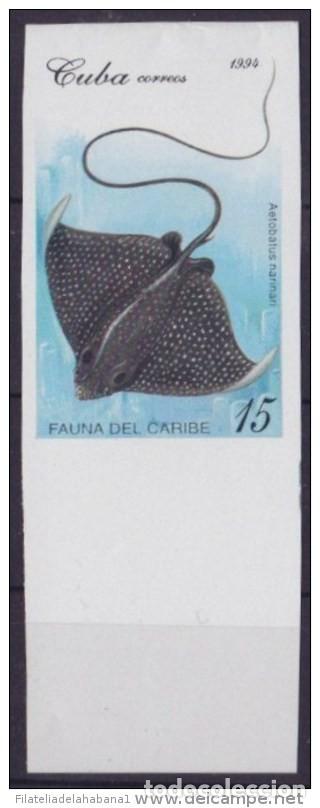 Sellos: 1994.131 CUBA MNH PROOF ERROR BLOCK. IMPERF. STINGRAY MANTAR - Foto 1