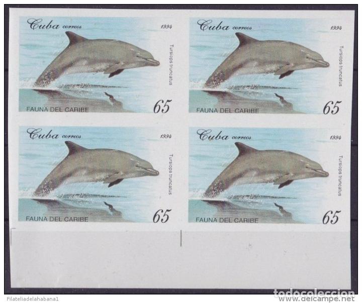 Sellos: 1994.133 CUBA MNH PROOF ERROR BLOCK. IMPERF. DELFIN DOLPHIN. - Foto 1