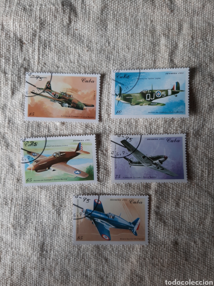 Sellos: Cuba serie aviones 1995 - Foto 1
