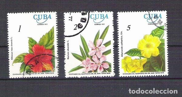 Sellos: Cuba 1977 Flowers    G.014 - Foto 1