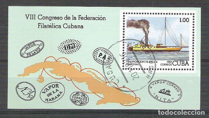 Sellos: Cuba 1982 Ships, perf. sheet, used AA.014 - Foto 1