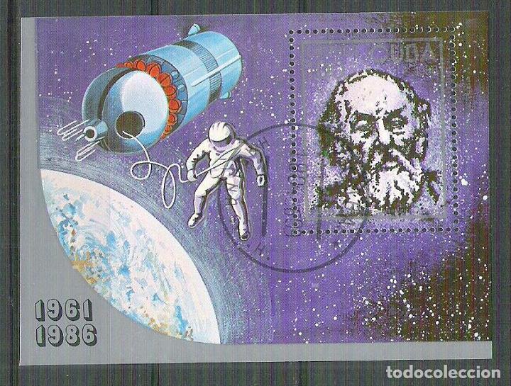 Sellos: Cuba 1986 Space, perf. sheet, used AA.074 - Foto 1