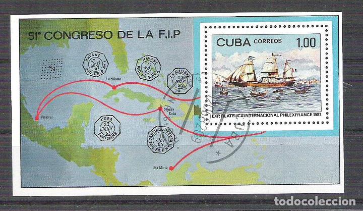 Sellos: Cuba 1982 Ships, perf. sheet, used AA.012 - Foto 1