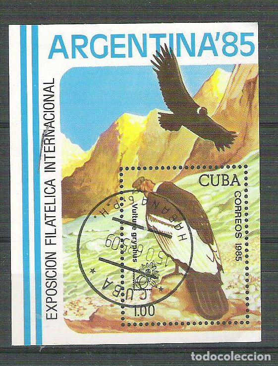 Sellos: Cuba 1985 UPU, perf. sheet, used AA.072 - Foto 1