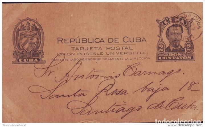 Sellos: &rdquo;1907-EP-2 CUBA. REPUBLICA. 1907. Ed.72. 1c. 1919. TARJETA ENTERO POSTAL. POSTAL STATIONERY. HAVANA