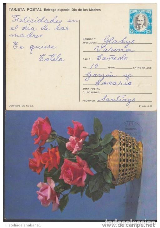 Francobolli: &rdquo;1986-EP-12 CUBA 1986. Ed.140i. MOTHER DAY SPECIAL DELIVERY. ENTERO POSTAL. POSTAL STATIONERY. ROSAS