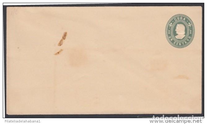 Timbres: &rdquo;1899-EP-58. CUBA US OCCUPATION. 1899. COLON. 1c. Ed.51. K.75. TIPO DE CORTE 75. SOBRE EN PAPEL BLAN