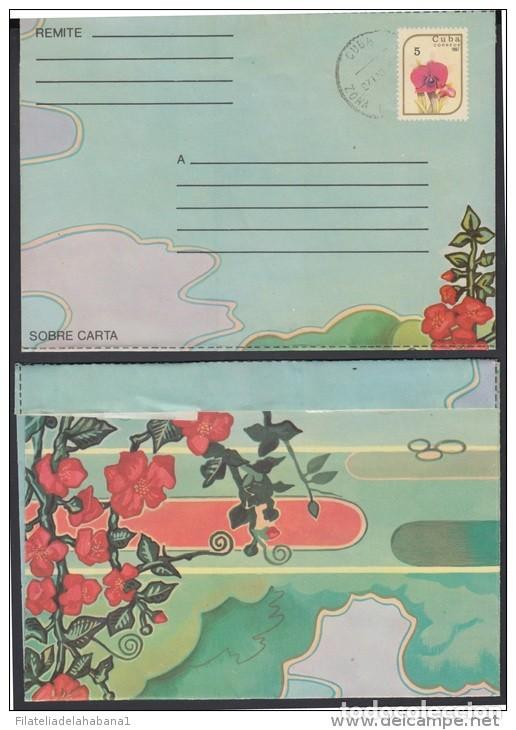 Timbres: &rdquo;1987-EP-71. CUBA REVOLUCION. 1987. POSTAL STATIONERY. Ed.204. ORQUIDEAS. ORCHILD. FLOWER. ZONA POST