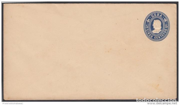 Timbres: &rdquo;1899-EP-52. CUBA US OCCUPATION. 1899. COLON. 5c. Ed.58. K.75. TIPO DE CORTE 75. SOBRE EN PAPEL BLAN