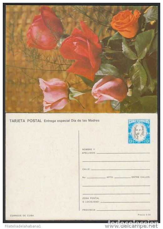 Briefmarken: &rdquo;1987-EP-141 CUBA 1987. Ed.142a. MOTHER DAY SPECIAL DELIVERY. POSTAL STATIONERY. ROSES. FLORES. FLOW