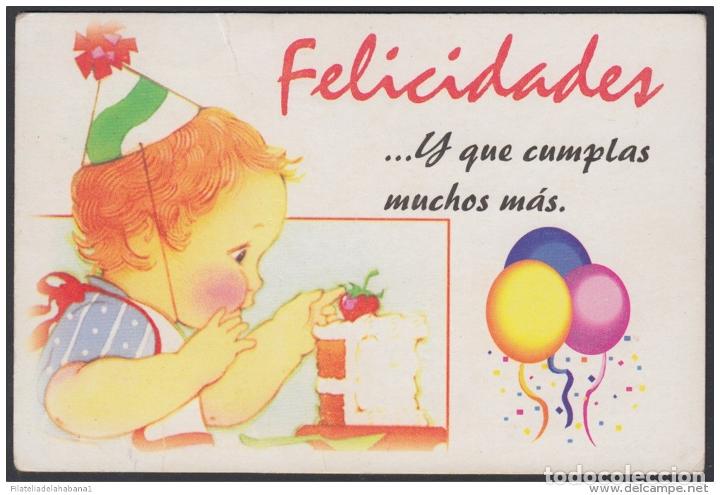Sellos: &rdquo;1999-EP-132 CUBA 1999. Ed.36Ad. SPECIAL DELIVERY. POSTAL STATIONERY. BOLA DE NIEVE. NI&Ntilde;O CON TARTA.