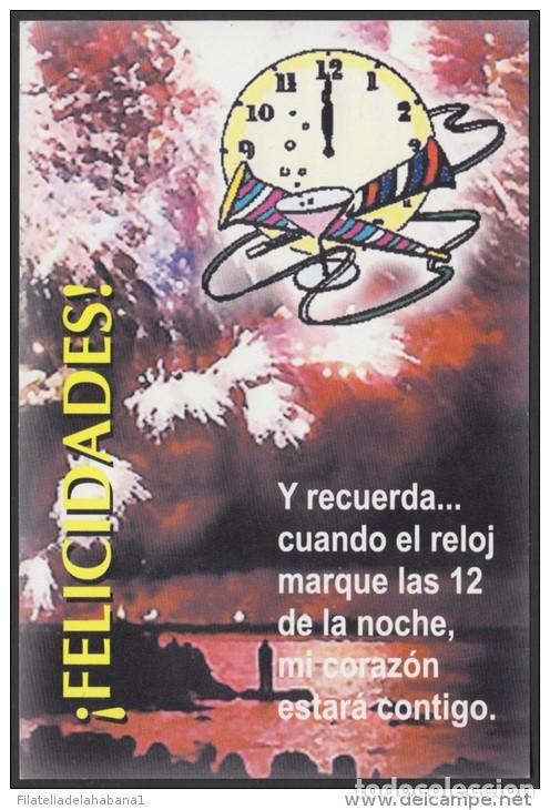Sellos: &rdquo;1999-EP-110 CUBA 1999. Ed.39d. ENTREGA ESPECIAL A&Ntilde;O NUEVO. HAPPY NEW YEAR. POSTAL STATIONERY. UNUSE