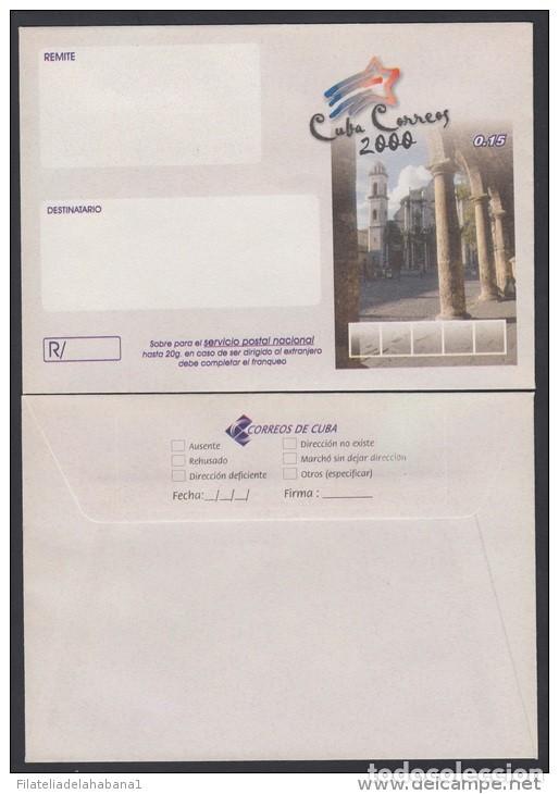 Briefmarken: &rdquo;2000-EP-118 CUBA 2000. Ed.212. SOBRE CARTA. POSTAL STATIONERY. PLAZA DE LA CATEDRAL. MEDIDA GRANDE