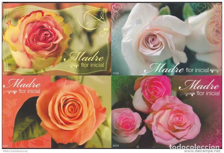 Stamps: &rdquo;2015-EP-7 CUBA. POSTAL STATIONERY. 2015. Ed.198. COMPLETE SET OF 40. DIA DE LA MUJER. WOMAN DAY UNU