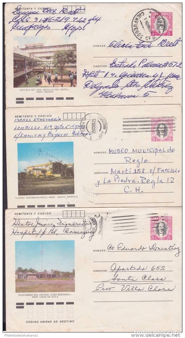 Stamps: &rdquo;1983-EP-113 CUBA. POSTAL STATIONERY. 1983. Ed.193-194. MARTIRES DEL MONCADA. COMPLETE SET OF 15 COV