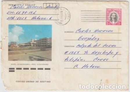 Sellos: &rdquo;1983-EP-169 CUBA 1983 Ed.193e. POSTAL STATIONERY ANGOLA WAR USE. HOTEL GUANTANAMO.&rdquo;