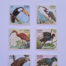 Sellos: SELLOS CUBA 1989 - YVERT 2946 / 2951 / ** /- BRASILIANA 89 - FAUNA PAJAROS. Lote 329840828