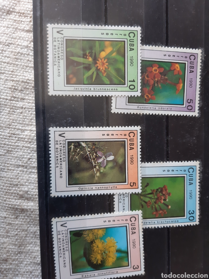 Sellos: CUBA 1990 FLORA SERIE COMPLETA NUEVA - Foto 1