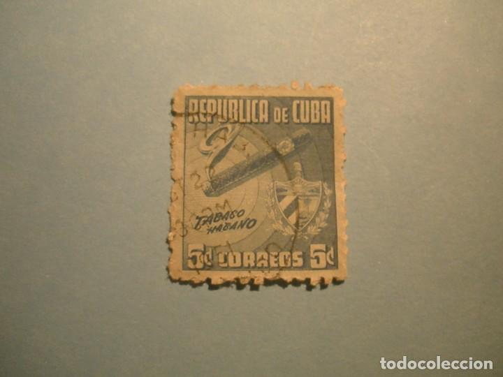 Sellos: CUBA 1950 - TABACO HABANO. - Foto 1