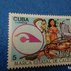 Sellos: 1983, SELLOS DE CUBA, MARCA ESTATAL DE CALIDAD.. S/C